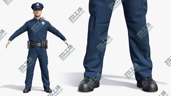 images/goods_img/20210312/3D NYPD Police Officer Fur Rigged/3.jpg